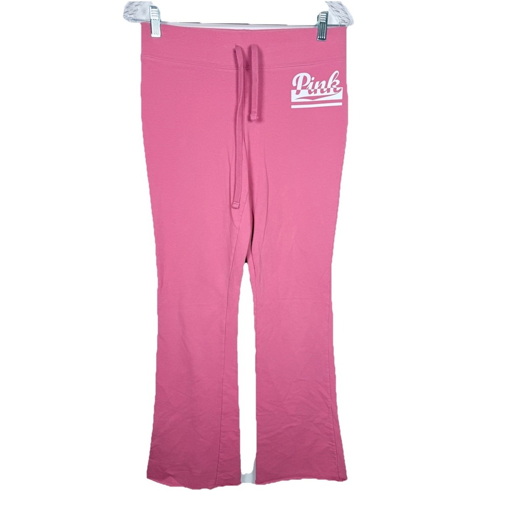 Victoria's Secret PINK Y2K‎ 00s Pink Campus Lounge Sweatpants Flare Pants M